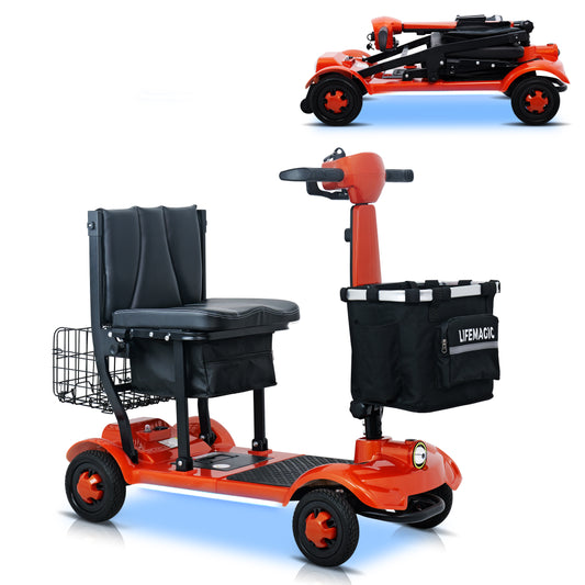 LIFEMAGIC S4 35 Miles Long Range Airline Approved Folding Mobility Scooter