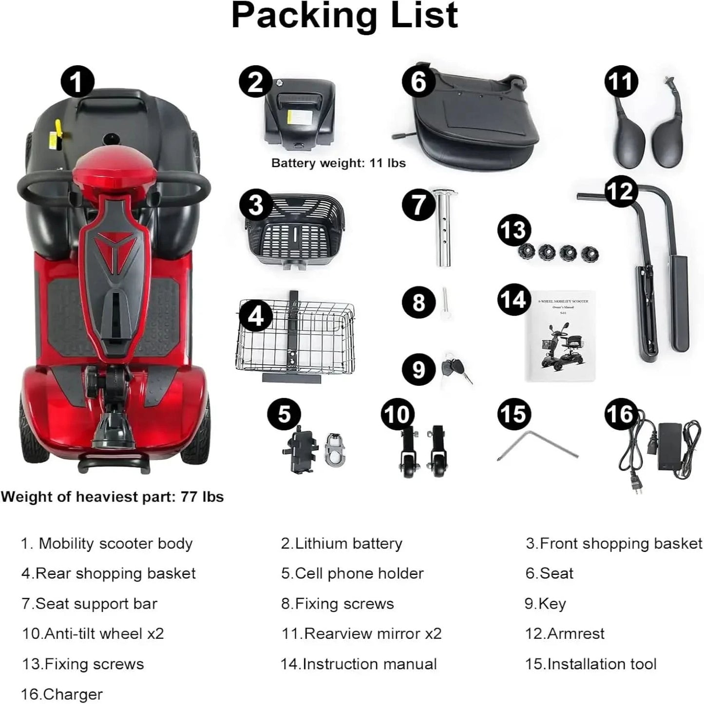 MOVEMAGIC 4-Wheel Mobility Scooter - MOVEMAGIC