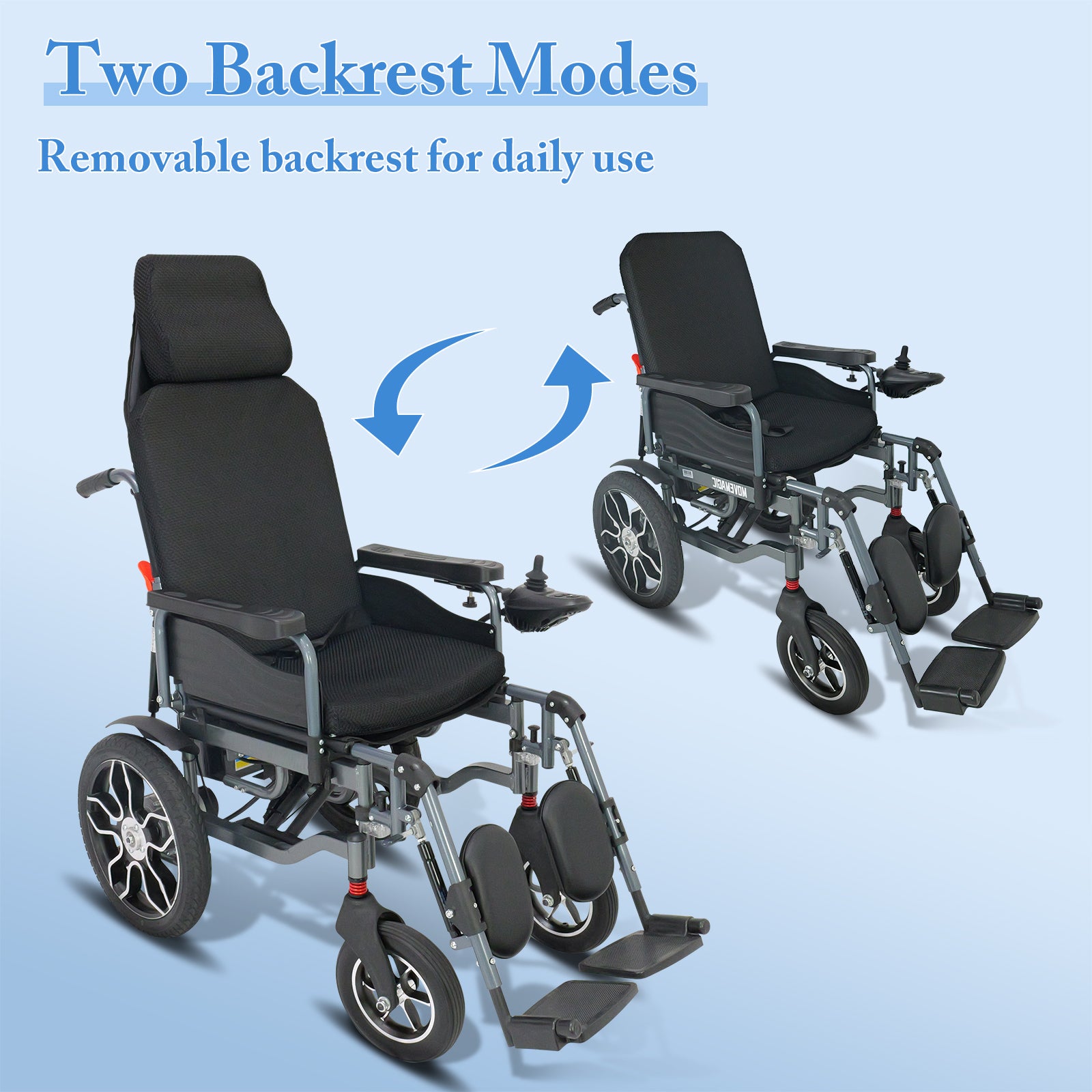 25 Mile Range Adult Power Wheelchair, All Terrain, Lithium Battery