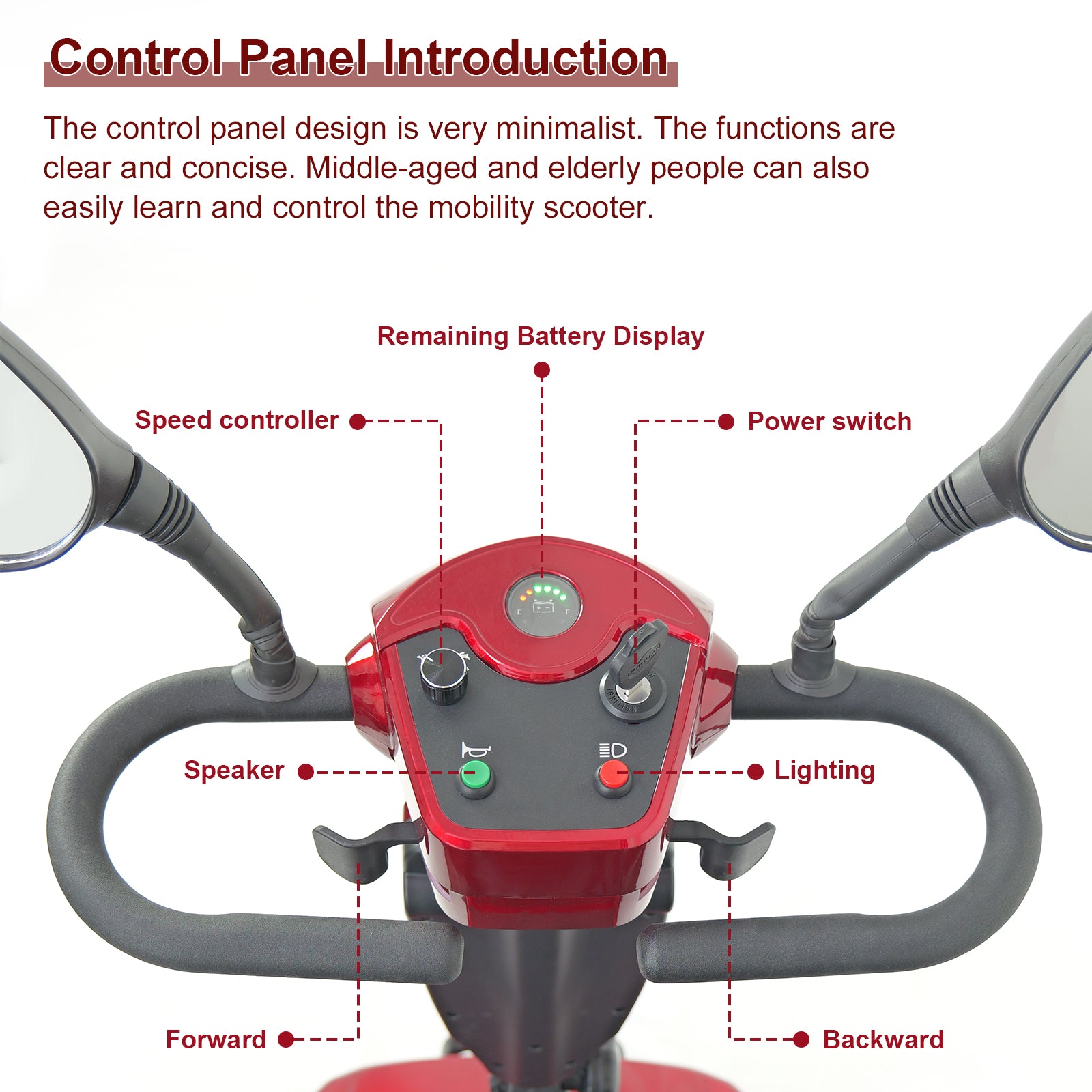 30 Miles Foldable Mobility Scooter