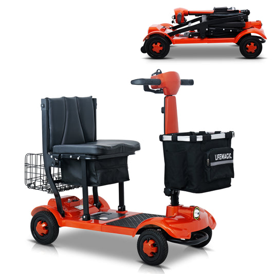 LIFEMAGIC S4 35 Miles Long Range Airline Approved Folding Mobility Scooter