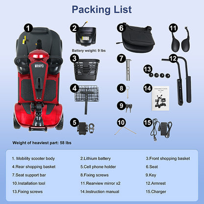 MIHAYO S1 Mobility Scooter