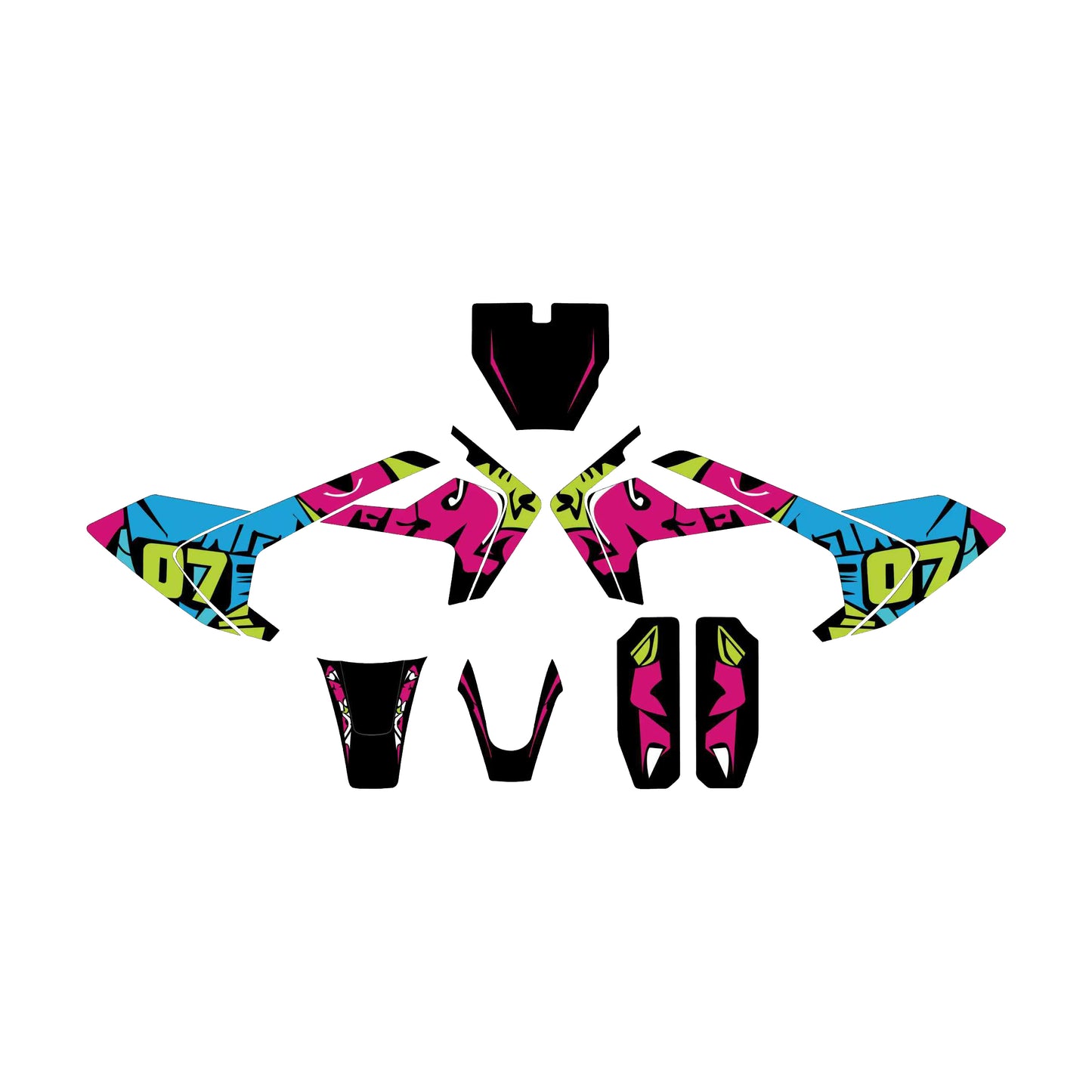 Dirt Ebike cool DIY sticker kit