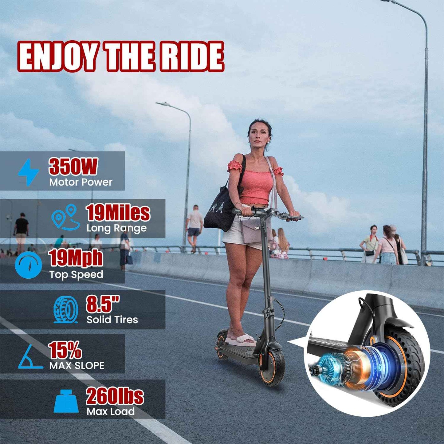MOVEMAGIC E-Scooter DY8502 - MOVEMAGIC