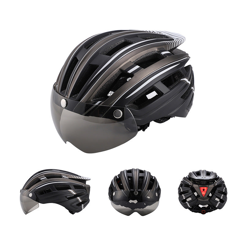 Elevate your cycling experience with our sleek black and gray bicycle helmet, designed for both safety and style. Featuring a built-in visor, this helmet provides essential protection from the sun and debris while ensuring optimal airflow for comfort during your rides. Its lightweight construction and adjustable fit guarantee a secure and personalized feel, making it the perfect companion for both casual cyclists and serious riders alike. Invest in your safety and enjoy the ride with confidence.