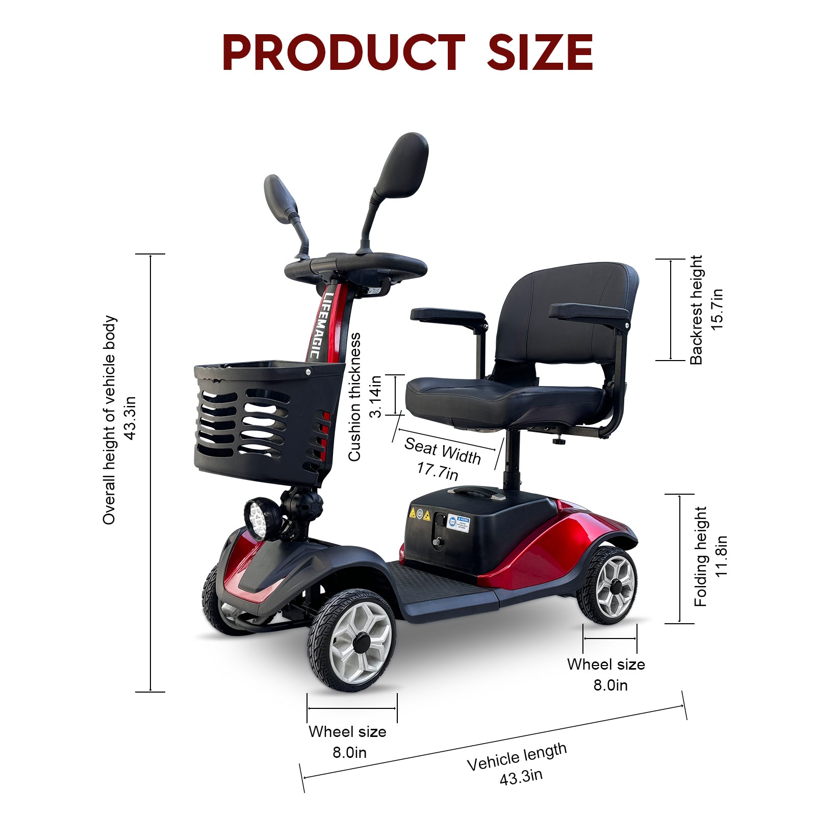 Electric Mobility Scooter ,13 Miles Range