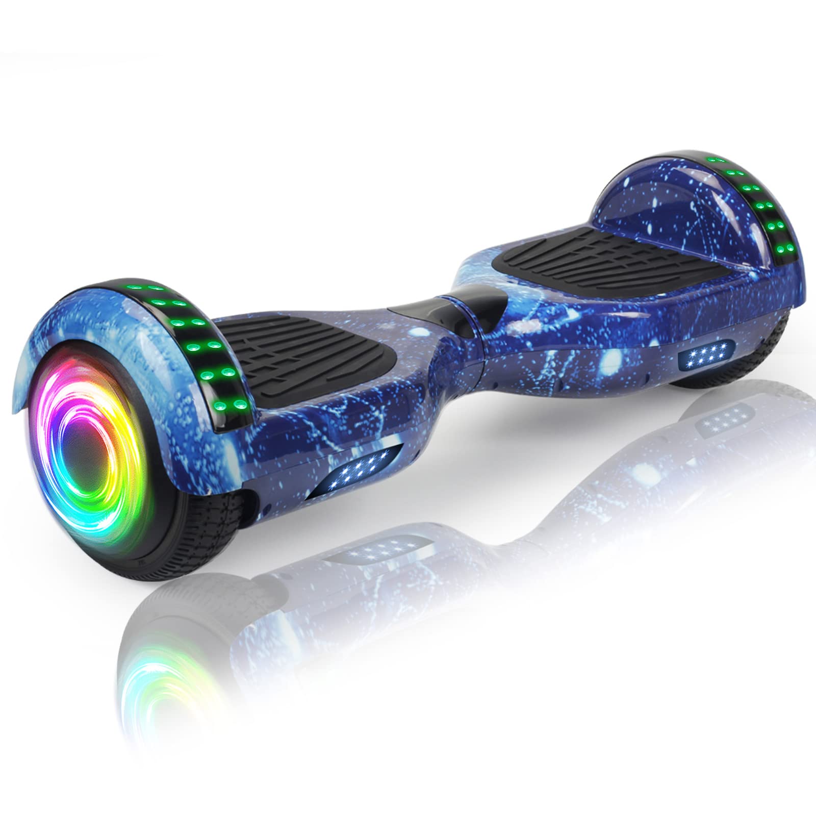 movemagic Hoverboard for Kids Ages 6-12, with Built-in Bluetooth Speaker and 6.5" Colorful Lights Wheels, Safety Certified Self Balancing Scooter Gift for Kids