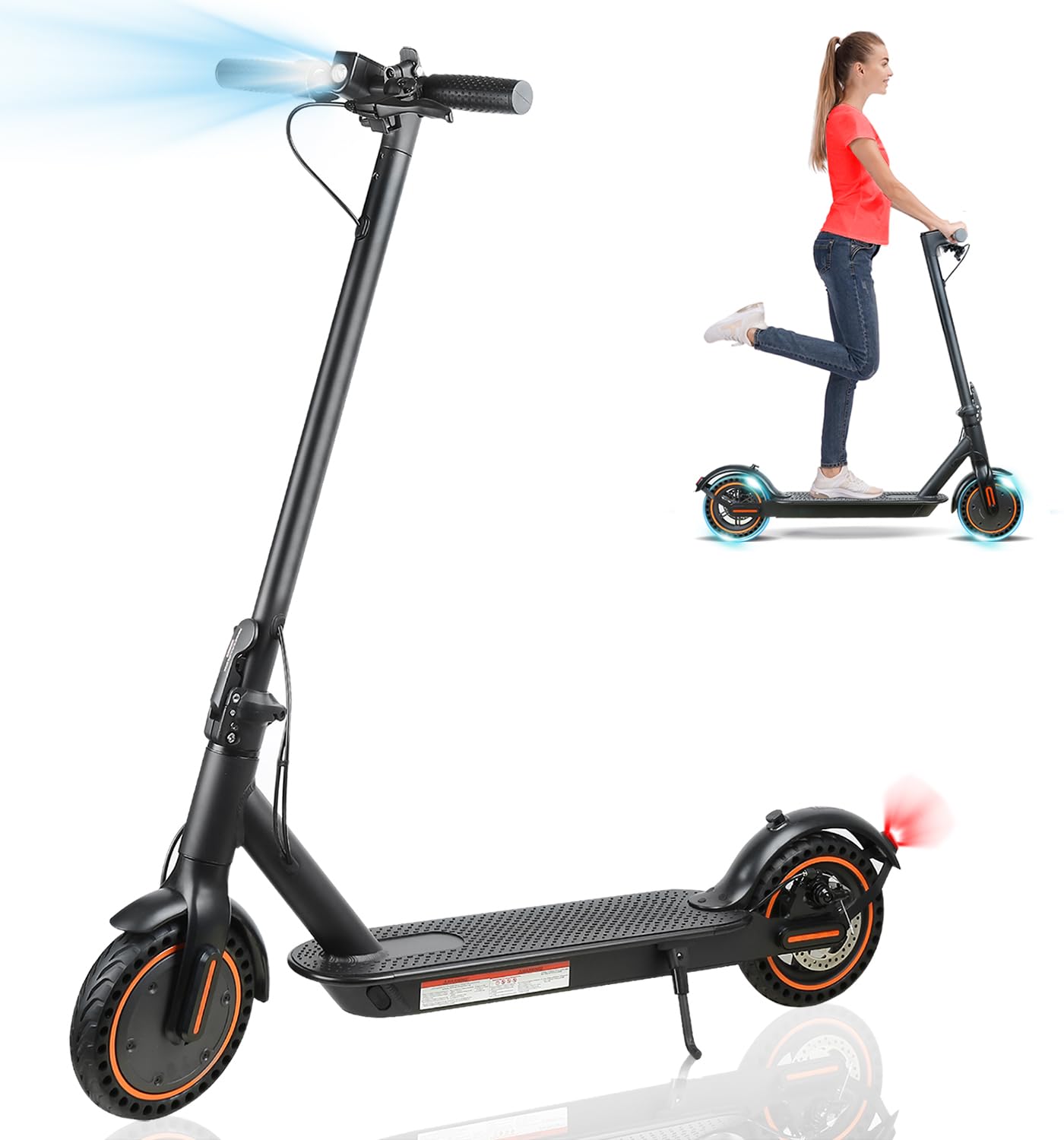 Adult Electric Scooter, 350 Watt Motor, 8.5” Solid Tires