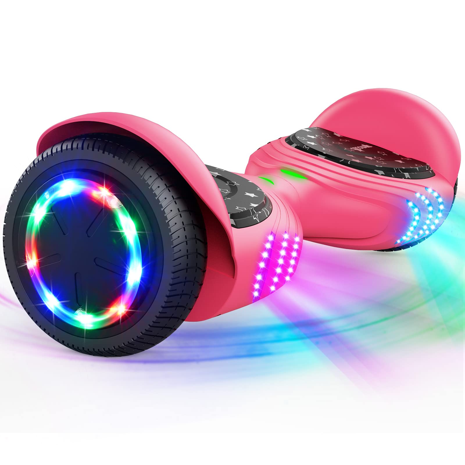 Hoverboard with Speaker and Colorful LED Lights Self-Balancing Scooter 6.5" Wheel