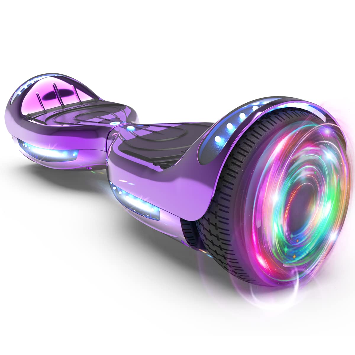 MOVEMAGIC Hoverboard for Kids Ages 6-12, with Built-in Bluetooth Speaker and 6.5" Colorful Lights Wheels, Safety Certified Self Balancing Scooter Gift for Kids