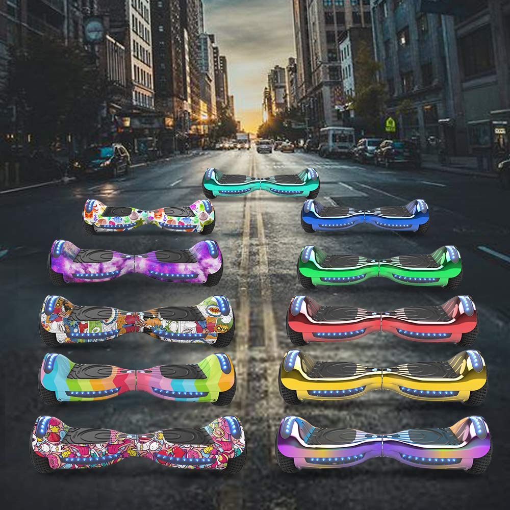 MOVEMAGIC Hoverboard for Kids Ages 6-12, with Built-in Bluetooth Speaker and 6.5" Colorful Lights Wheels, Safety Certified Self Balancing Scooter Gift for Kids