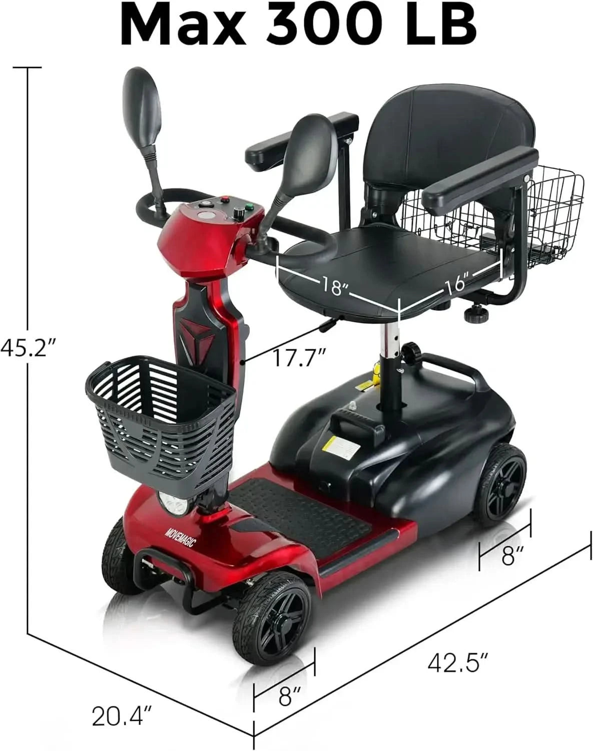 MOVEMAGIC 4-Wheel Mobility Scooter - MOVEMAGIC