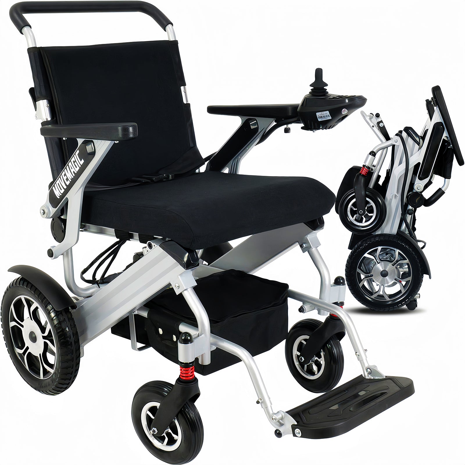 25 Miles Range,Electric Wheelchairs for Adults,Lightweight Foldable,Li-ion Battery